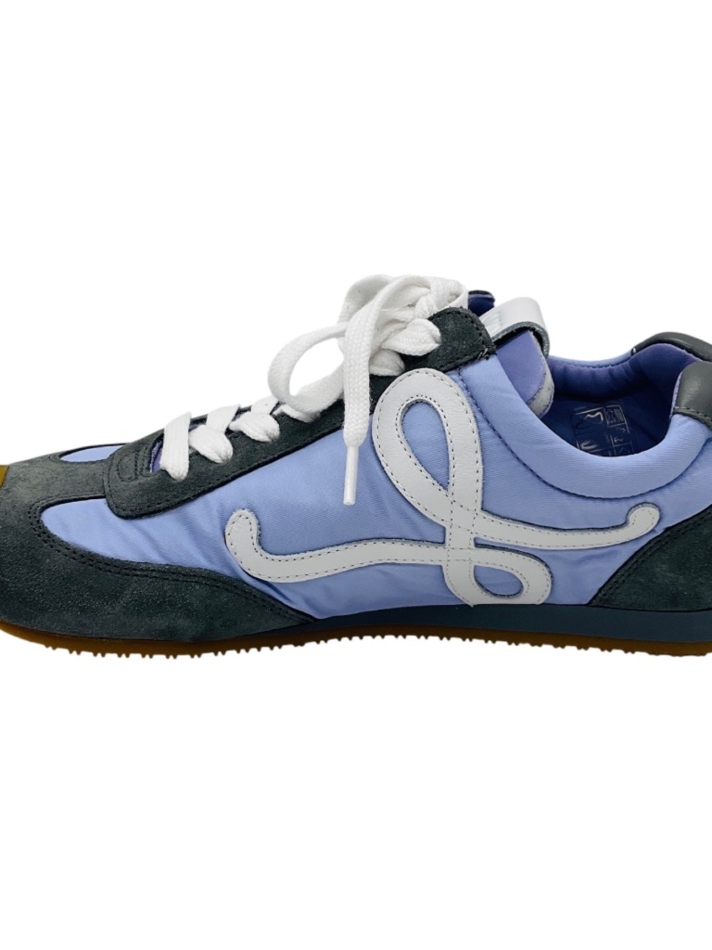 LOEWE LIGHT PURPLE / WHITE / DARK GRAY BALLET RUNNER SUEDE AND NYLON SNEAKERS - Picture 3 of 9